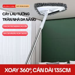 Thumbnail Cây Lau Trần Nhà KITIMOP A3 - Chổi Lau Tường Nhà Thông Minh, Cây Lau Nhà, Lau Kính Đa Năng 1
