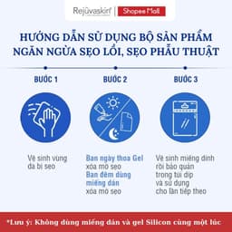 Thumbnail Miếng Dán Xẹp Sẹo Lồi / Phì Đại REJUVASKIN Scar FX 10x20cm 3