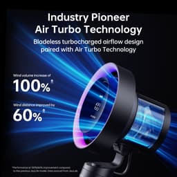 Thumbnail Quạt để bàn cao cấp Jisulife Pro3 | Pin 10000mAh | Sử dụng tới 9 giờ | Màn hình LED hiển thị năng lượng gió |BH 12 tháng 4