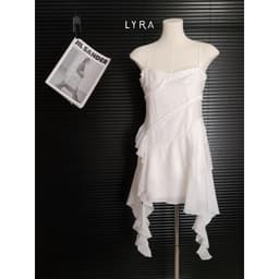 Thumbnail LYRA - Váy 2 dây dáng ngắn tầng phối viền rua - CSYVD0142 2