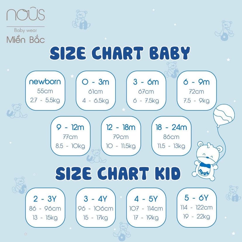 Ảnh Bộ đồ bơi Nous Swim cho bé trai / bé gái ( 6 tháng - 2 tuổi ) 1