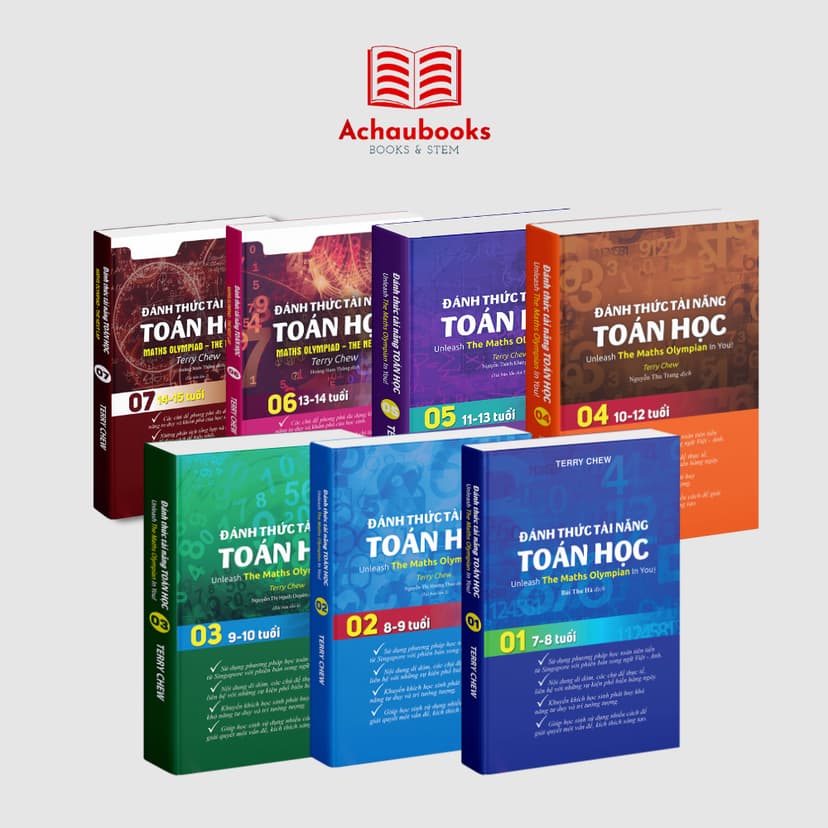Ảnh Combo sách đánh thức tài năng toán học ( 7 cuốn ), sách toán singapore từ lớp 1 đến 9 - Á Châu Books 1