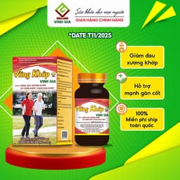 Thumbnail Viên Uống Vững Khớp Vinh Gia Giúp Giảm Sưng, Đau Nhức Xương Khớp Do Viêm, Thoái Hóa Khớp (60v/ Hộp) 1