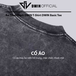 Thumbnail Áo thun WASH nam nữ DWIN basic tee tay lỡ phông cotton unisex oversize form rộng local brand tshirt 3