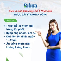 Thumbnail Men vi sinh Bifina Nhật Bản loại EX 30 gói - Thoát ngay viêm đại tràng, không lo tái phát 2