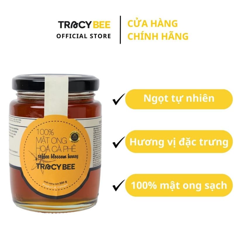 Ảnh MẬT ONG HOA CÀ PHÊ TRACYBEE 189ML 3