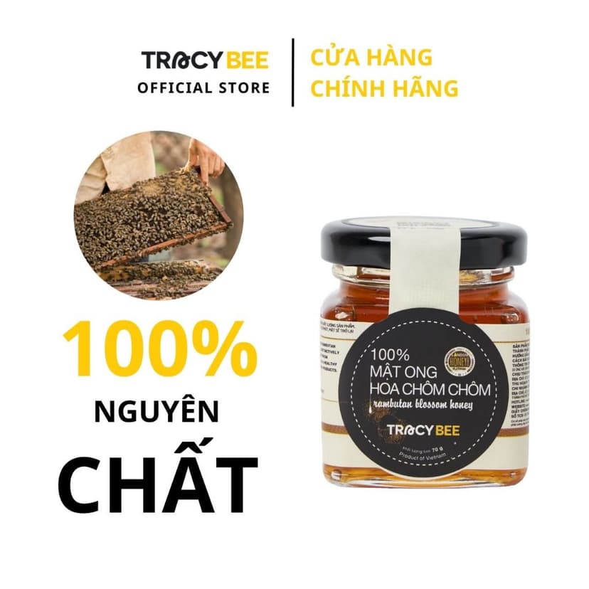 Ảnh MẬT ONG TRACYBEE HOA CHÔM CHÔM NGUYÊN CHẤT 50ml 2