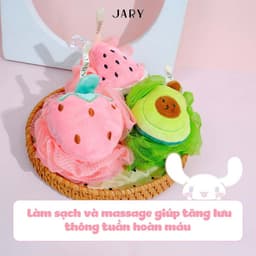 Thumbnail Bông tắm trái cây Jary Loofah Fruit Bath Sponge tạo bọt siêu mềm 3