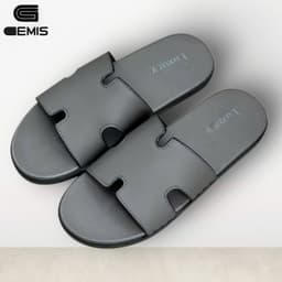 Thumbnail Dép Nam GEMIS Quai Ngang 5 Màu Size 38-44, Quai Da Sần Phủ Nano, Đế Đúc Cao Xu Chống Trơn Trượt 2