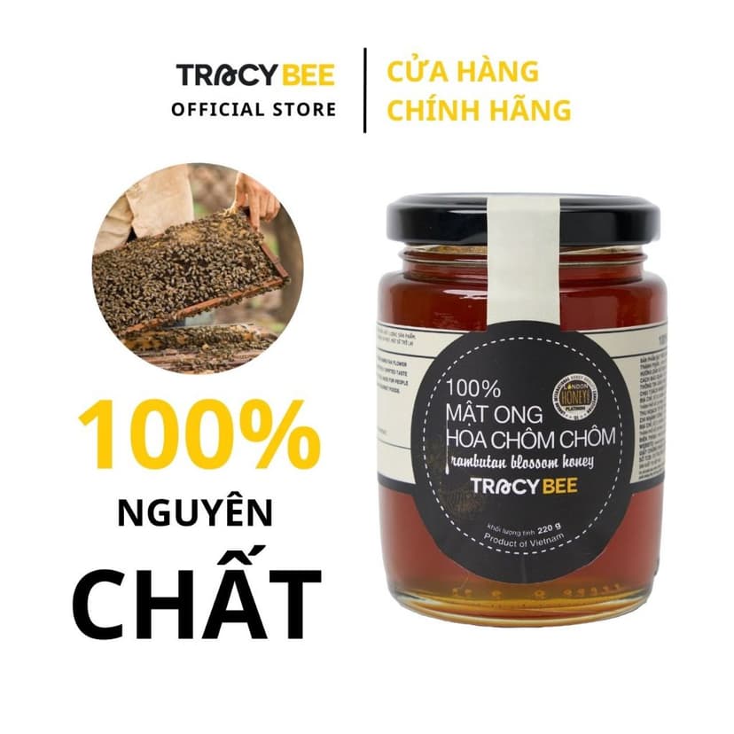 Ảnh MẬT ONG TRACYBEE HOA CHÔM CHÔM NGUYÊN CHẤT 189ML 2