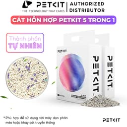Thumbnail Cát hỗn hợp Petkit cao cấp 5 trong 1, khử mùi, vón tốt, xả tolet - Cát vệ sinh cho mèo 3