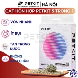 Thumbnail Cát hỗn hợp Petkit cao cấp 5 trong 1, khử mùi, vón tốt, xả tolet - Cát vệ sinh cho mèo 1