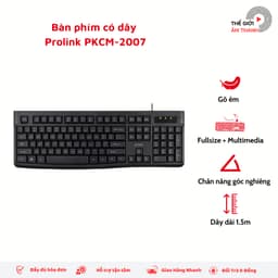 Thumbnail Bàn Phím Có Dây Prolink PKCM-2007 - CHÍNH HÃNG STORE 1