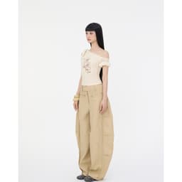Thumbnail Quần Dài Nâu Ống Rộng Brand TSUN Chính Hãng - ALI PANTS Unisex Phối Đinh Tán Streetwear Localbrand 4