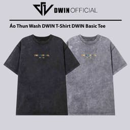 Thumbnail Áo thun WASH nam nữ DWIN basic tee tay lỡ phông cotton unisex oversize form rộng local brand tshirt 1