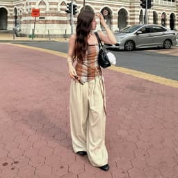 Thumbnail làminapparel - FLANNEL BRAID DETAIL TOP 4