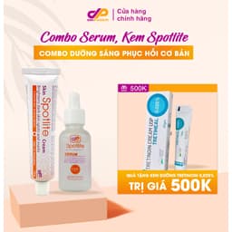 Thumbnail Combo Kem và Serum Spotlite "Dưỡng Sáng Phục Hồi Cơ Bản" - Giúp Da Sáng Khỏe, Mềm Mịn Và Làm Mờ Nám Tàn Nhang 1