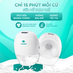 Thumbnail Máy Hút Sữa Rảnh Tay Kamidi Queen 1 Máy Hút sữa Không Dây Hút Được Mọi Tư Thế Hút Mạnh Hút Kiệt Cho Mẹ 2