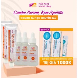 Thumbnail Combo Kem Và Serum Spotlite "Tái Tạo Chuyên Sâu" - Phục Hồi, Dưỡng Sáng Và Giúp Mờ Nám Tàn Nhang 1