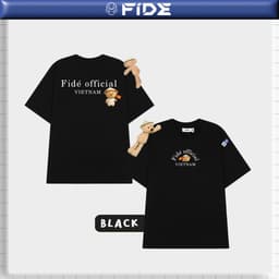 Thumbnail Áo thun FIDE Việt Nam JoyBear phông unisex form rộng local brand nam nữ cổ tròn oversize - AT169(Tặng gấu) 3