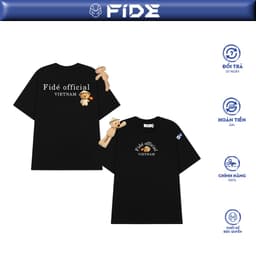Thumbnail Áo thun FIDE Việt Nam JoyBear phông unisex form rộng local brand nam nữ cổ tròn oversize - AT169(Tặng gấu) 1