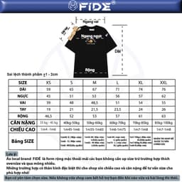 Thumbnail Áo thun FIDE Việt Nam JoyBear phông unisex form rộng local brand nam nữ cổ tròn oversize - AT169(Tặng gấu) 4