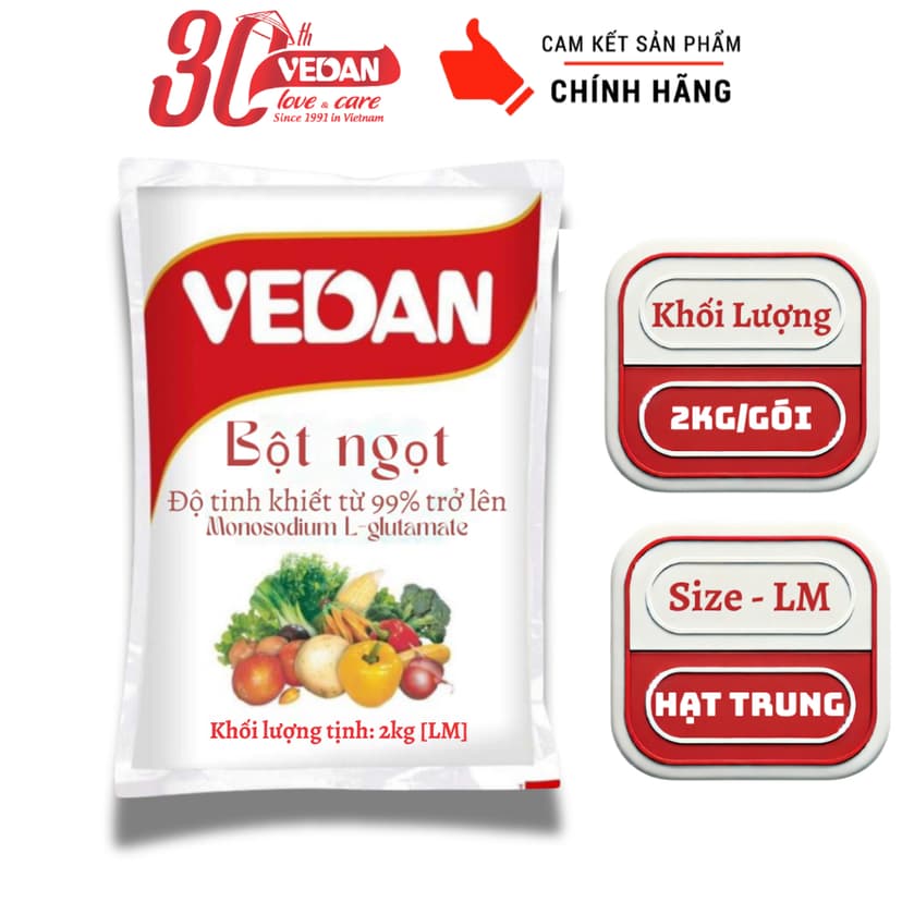 Ảnh Bột Ngọt VEDAN 2kg - Size LM 1