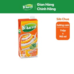 Thumbnail Hộp Sữa chua uống Yomost vị cam Hộp 965ml 1