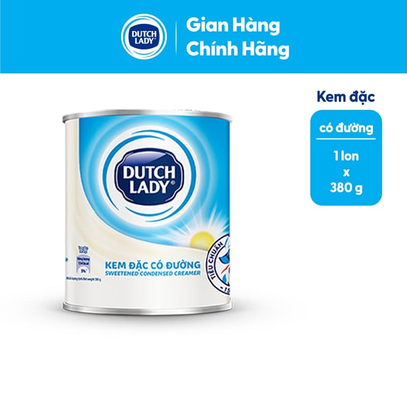 Ảnh Kem Đặc Có Đường Dutch Lady Lon 380g 1