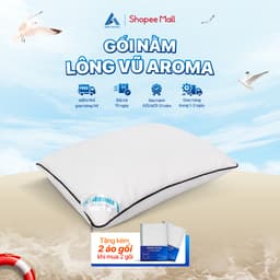 Thumbnail Gối Nằm Lông Vũ Aroma ( Adora ) Pillow - Siêu Êm Ái, Mềm Mịn - 50x70cm 1