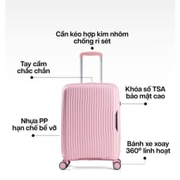 Thumbnail Combo 2 Vali Kéo MIAvn Du Lịch Larita ROTA - Size 20/24/28, Nhựa PP Hạn Chế Bể Vỡ, Bảo Hành Trọn Đời 3