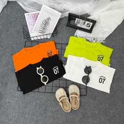 Thumbnail Áo Croptop Rộng Bé Gái Hình In 07 Cực Xinh Cho Bé Gái Vải Cotton 4 Chiều Mềm Mát BabyBoo - Pibo -CRCTCT 1