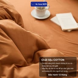 Thumbnail Ga Trải Giường 5 Món Cotton He thong NEM Cao Cấp Set Chăn Ra Grap Drap Gối Nệm Đệm Trải Phủ Bọc Giường Trần Bông Đẹp 2