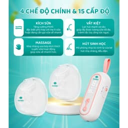 Thumbnail Máy Hút Sữa Rảnh Tay Kamidi Easy 1 Máy Hút Sữa Điện Đôi Chế Độ Sinh Học Tiện Lợi Cho Mẹ 3