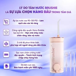 Thumbnail Tăm nước Brushie mini thập sắc phiên bản cải tiến mới nhất 2025 tăm nước du lịch 3