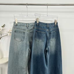 Thumbnail Quần Jean Nữ 𝐂𝐂𝐇𝐀𝐓 Dáng Suông Rosie Dập Hoa Nổi Chất Liệu Jeans Cao Cấp 15GDJ2012ST 4