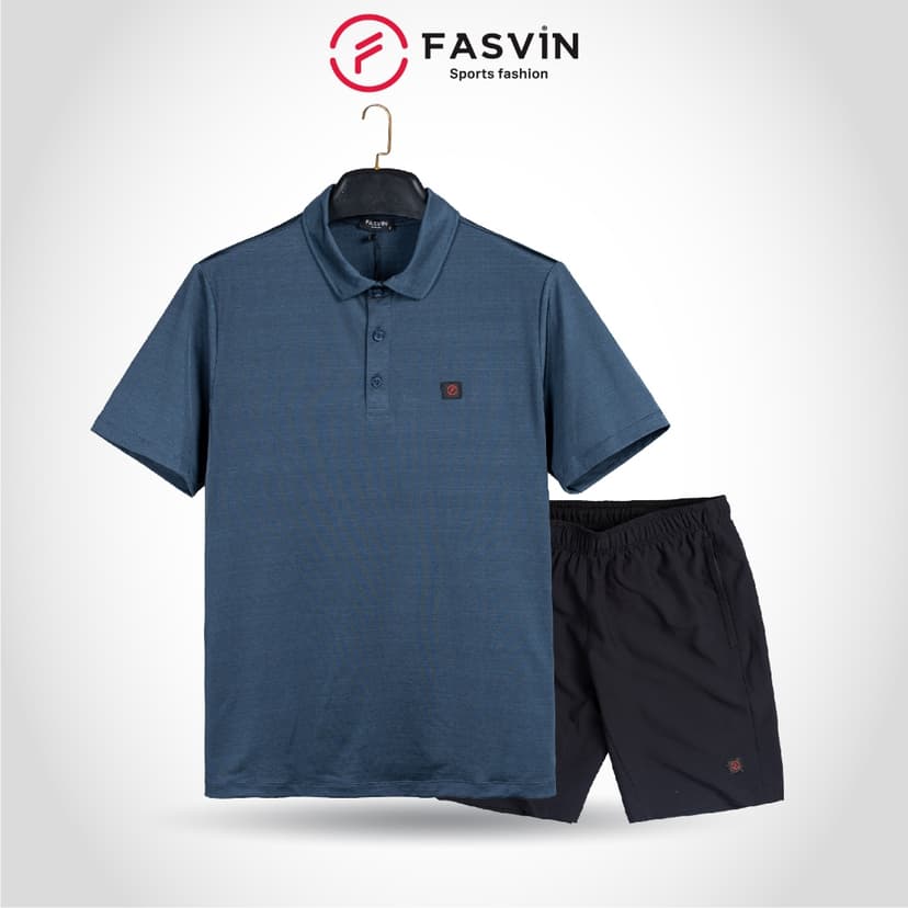 Ảnh Bộ quần áo nam mùa hè Fasvin AB23590.HN chất liệu tốt, kiểu dáng đẹp 1