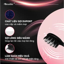 Thumbnail Bàn chải điện Brushie Eco phiên bản tiết kiệm 2024 với 5 chế độ làm sạch phù hợp cả cho người niềng răng 4