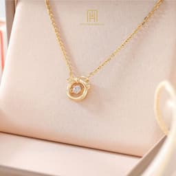 Thumbnail Dây chuyền vàng 10K Bảo Tín Mạnh Hải thiết kế họa thiết thanh lịch phong cách Ý PYD2V10CZH-503001 2