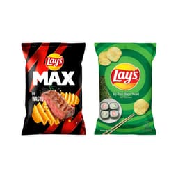 Thumbnail Combo 2 Gói Snack Lay’s Partypack - Lay’s Khoai Tây vị Tảo Biển 90g và Lay’s Max vị Bò Wagyu 75g 1