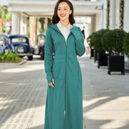Thumbnail Áo chống nắng nữ 2 lớp dáng dài liền thân chất aircool mát lạnh chống tia UV co giãn 4 chiều 1