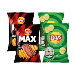 Thumbnail Combo 4 Gói Snack Lay’s Partypack - Lay’s Khoai Tây vị Tảo Biển 90g và Lay’s Max vị Bò Wagyu 75g 1