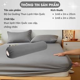 Thumbnail Bộ Ga Giường Thun Lạnh Hàn Quốc Cao Cấp A Concept Decor Drap Giường Thun Mát Cho Mùa Hè 1
