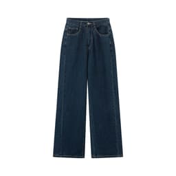 Thumbnail Quần Jeans Nữ BOO Dáng Wide-leg Thêu Logo Essential 4