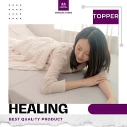 Thumbnail Nệm gấp 3 cao cấp SAMICK HEALING Hàn Quốc Màu Xám - Nệm ngủ trải sàn 30D 2