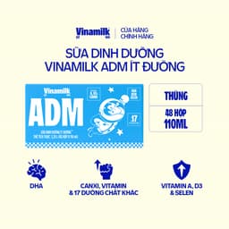 Thumbnail Sữa dinh dưỡng ít đường Vinamilk ADM - Thùng 48 hộp 110ml 2