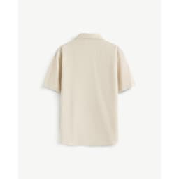 Thumbnail Áo Sơ Mi Nam Tay Ngắn Trơn Vải Cotton Linen Form Regular - Routine 10S25SHS004 3