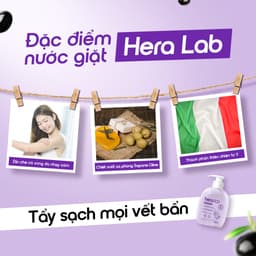 Thumbnail Nước giặt đồ lót chuyên dụng HeraLab 300ml hương hoa cỏ khử mùi, kháng khuẩn, an toàn cho da 4