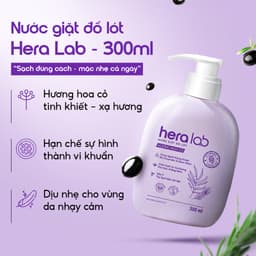 Thumbnail Nước giặt đồ lót chuyên dụng HeraLab 300ml hương hoa cỏ khử mùi, kháng khuẩn, an toàn cho da 1