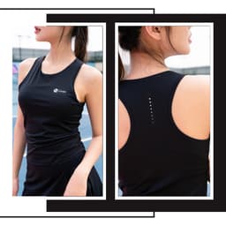 Thumbnail Áo Tank Top Ba Lỗ Có Kèm Đệm Mút Ngực Tháo Rời, Áo Ba Lỗ Nữ Chơi Thể Thao Thoáng Mát, Co Giãn Thoải Mái Vận Động N01F108 2